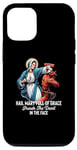 Coque pour iPhone 13 Pro Je vous salue Marie pleine de grâce Punch the Devil in the Face Catholic
