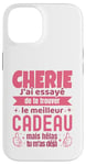 Coque pour iPhone 14 Cadeau Original Chérie Saint Valentin Amour Couple Humour