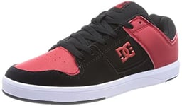 DC Shoes Homme Cure Chaussure de Skate, Noir, Rouge, Noir, 45 EU