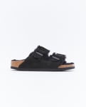 BIRKENSTOCK ARIZONA SHEARLING LEVE W BLACK Dam BLACK