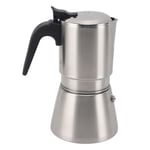 304 Stainless Steel Moka Pot Induction Cooker Coffee Maker 4‑6 Cups Stovetop GB