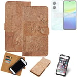 FOR Vivo Y36c SMARTPHONE CASE COVER WALLETCASE CORK