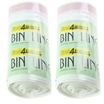 80 Pack Of Extra Strong Plastic Bin Bag Liners For Brabantia 20-30L Size G Bins