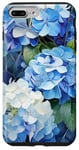 iPhone 7 Plus/8 Plus White Blue Hydrangea Flowers Cute Case