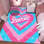 (Tyyli A-60x90cm (24x35in))10 kokoa MINISO Barbie-tulostusmatto olohuoneeseen Makuuhuoneeseen Lastenhuoneeseen Kodinsisustus Vaaleanpunainen Huoneen sisustusalue Matto Liukumaton matto