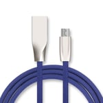 Cable Fast Charge Micro USB pour SAMSUNG Galaxy J3 2016 Smartphone Android Chargeur 1m Connecteur Recharge Rapide - BLEU