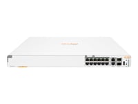 Hpe Aruba Instant On 1960 8P 1G Class 4 4P Sr1g/2.5G Class 6 Poe 2P 10Gbase-T 2P Sfp+ 480W, Hanterad, Gigabit Ethernet (10/100/1000), Power Over Ethernet (Poe), Rackmontering, 1U, Väggmonterbar