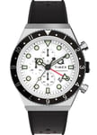 Timex Q Timex 3-Time Zone Chronograph TW2V70100 - Hvid kvarts herreur