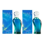 Giorgio Beverley Hills Mens Beverly Wings Eau de Toilette 50ml Spray For Him x 2 - One Size