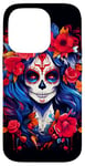 Coque pour iPhone 14 Pro Dia De Los Muertos Masque La Catrina