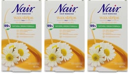 Nair Body Wax Strips with Camomile Extract 16 | Hair Removal | Sensitive X 3