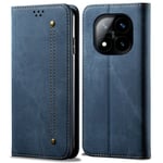 Xiaomi Redmi Note 14 Pro 5G Denim Plånboksfodral - Blå