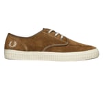 Fred Perry B7175 988 Low Suede Ealing Leather Mens Trainers - Brown - Size UK 3