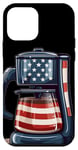 iPhone 12 mini Funny coffee maker in American style Case