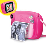 Lisciani Barbie Print Cam Hi-Tech Appareil Photo Instant Fonction Vidéo E Selfie