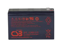 Csb Battery Ups 123606 High-Rate Ups123606f1f2 Blybatteri 12 V 7 Ah Blyfilt (B X H X D) 151 X 99 X 51 Mm Platt Kontakt 6,35 Mm Underhållsfritt, Låg