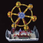 Village de Noël Grande Roue "Fête Foraine" 38cm Multicolore