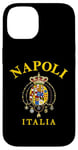 Coque pour iPhone 14 Drapeau de l'Empire romain de Naples - Souvenir de l'Italie - Drapeau Napoli