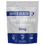 Zinc Tablets 50mg 180 High Strength Immune Health Support UK Made