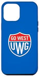 Coque pour iPhone 12 Pro Max University of West Georgia UWG Wolves Go West Shield Logo