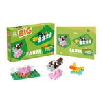 Plus-Plus BIG - Jeu de Construction pour Enfant Dès 2 Ans - Set Activité Animaux 40 Pièces - Thème Ferme - Jouet Éducatif et Ludique pour Fille et Garçon Dès 24 Mois