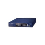 PLANET Technology Corp.po FGSD-1821P SWITCH 16 PORTS 10/100 PoE 185W & 2xG/1SFP