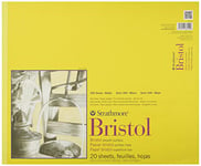 Pro-Art-Bilderpalette Papier Strathmore Bristol Papier Lisse Bloc 35,5 cm x 43 cm, 20 Feuilles