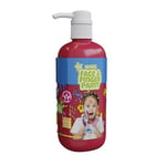 Natural Face & Finger Paint - Distributeur Bouteille de 1000 ML - Rouge