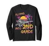 Flying Into 2nd Grade Fighter Jet Plane Back To School Long Sleeve T-Shirt