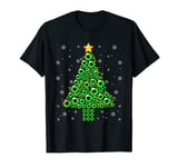 Christmas Soccer Sports Lover Xmas Tree Lights Pajama T-Shirt