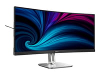 Philips 34B2u5600c - 5000 Series - Led-Skjerm - Kurvet - Usb - 34" - 3440 X 1440 Wqhd @ 120 Hz - Va - 300 Cd/M² - 4000:1 - 4 Ms - 2Xhdmi, Displayport, Usb-C - Høyttalere - Koksgrå