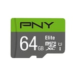 PNY Elite microSDXC Card 64GB Class 10 UHS-I U1 100MB/s