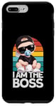 Coque pour iPhone 7 Plus/8 Plus Baby Boss « I Am The Boss » Rétro Like A Boss Kids