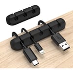 Organizer, Kabelklämmor Sladdhållare, Kabelhantering USB kabel Power , 2-pack Kabelorganisatorer för bilhem och kontor (5, 3