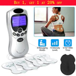 Tens Machine Electrical Massager Pulse Muscle Stimulator Back 8Pain Therapy UK