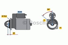 Startmotor Bosch - Land-rover - Range rover, Discovery, Defender