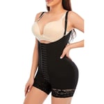 Thigh Slimmer Bodysuit Shaper Lace Stitching Hook And Eye Closure Stretchy W GHB