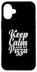 iPhone 16 Plus Keep Calm and eat Pizza Italian Case