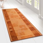 Karat - Tapis de Salon Akzent Beige Couleur terre 80 x 250 cm