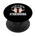 Ville Française Citoyen France - Résident Strasbourg PopSockets PopGrip Interchangeable