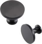 Lot de 4 Bouton de Porte pour Placards Noir Bouton de Meuble Cuisine Noir -LS9189BK Bouton Porte Meuble Cuisine Noir Bouton Tiroir Noir en Acier Inoxydable