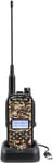 Eztalk 62 Talkie Walkie,Talkies Walkies Longue Portee,Double Bande,2200Mah,Une Touche Mute,Appels De Chasse,Ip67 Etanche,Radio Bidirectionnelle Pour Chasse,Airsoft(1 Pcs,Camouflage)