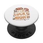 It's My Lucky NIght - Funny Casino Gaming PopSockets Adhesive PopGrip