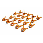 Bora 540520 Lot de 20 mini pinces à ressort 2,5 cm Donnez-vous une main supplémentaire avec ces mini pinces à ressort robustes en polymère, marron