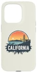 Coque pour iPhone 15 Pro Souvenir rétro avec horizon californien