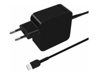 Coreparts - Strømadapter - Usb-C, Gan, Power Delivery, Eu Plug - 110-230 V - 45 Watt - Utgangskontakter: 1 - Svart