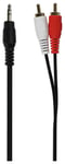 OB 3.5mm Jack to Stereo RCA Cable - Black