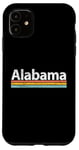 Coque pour iPhone 11 Alabama - AL - Vintage / Worn Design - Classic