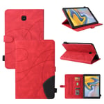 Coque Pour Tablet Samsung Galaxy Tab A Lite Sm-T387,Etui Pour Tablet Samsung Galaxy Tab A Lite Sm-T387 Pu Housse Flip Coque Avec Built Stand Et Magnétique Fermeture Bande,Rouge