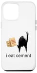 Coque pour iPhone 12 Pro Max I Eat Cement Maudit Chat Drôle Curly Specific Meme